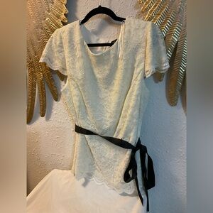 Vintage Alex Evening Lace Glitter Top